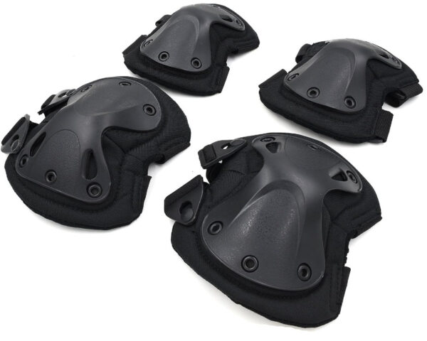 Stitnici za koljena i laktove CRNE - Airsoft