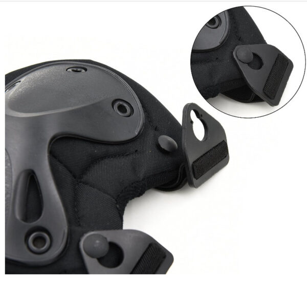 Stitnici za koljena i laktove CRNE - Airsoft