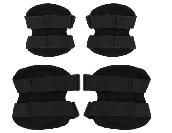 Stitnici za koljena i laktove CRNE - Airsoft