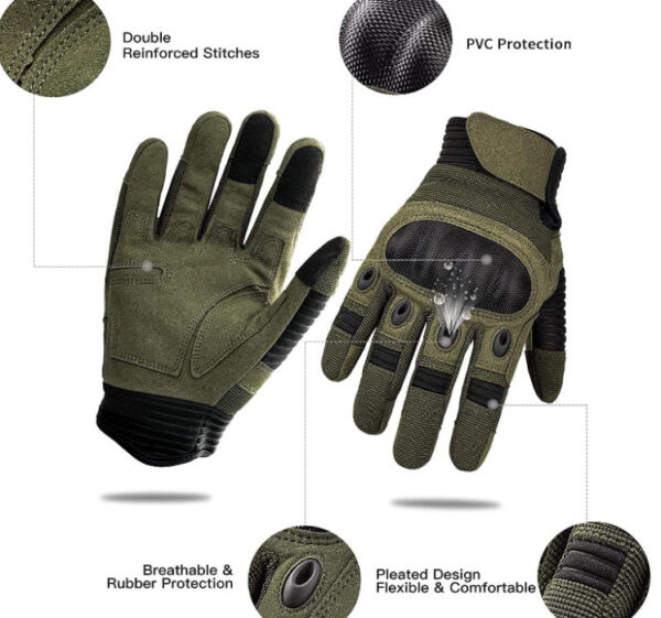 Takticke Rukavice (green/tan/black)