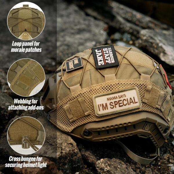 Halmet Cover / Pokrivac za kacigu TAN AIRSOFT