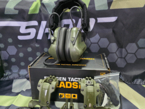 AKTIVNI ANTIFONI / slusalice za Airsoft Zelena