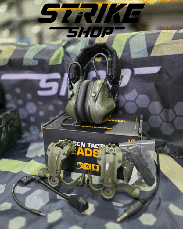 AKTIVNI ANTIFONI / slusalice za Airsoft Zelena