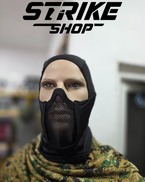 Airsoft zastitna maska i fantomka za lice Zelena