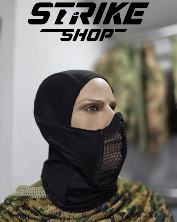 Airsoft zastitna maska i fantomka za lice Zelena