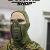 Airsoft zastitna maska i fantomka za lice Zelena