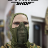 Airsoft zastitna maska i fantomka za lice Zelena