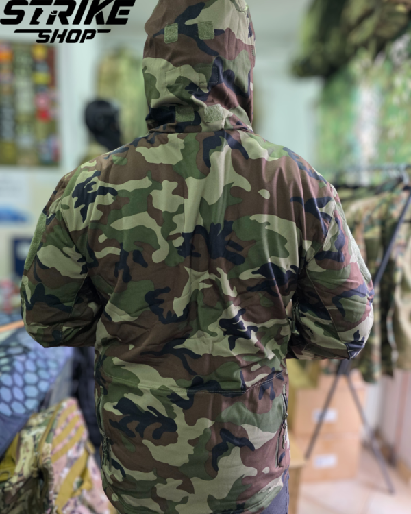 Soft Shell Jakna Woodland - Airsoft ( outdoor ) XXL